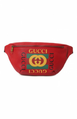 Кожаная поясная сумка Gucci